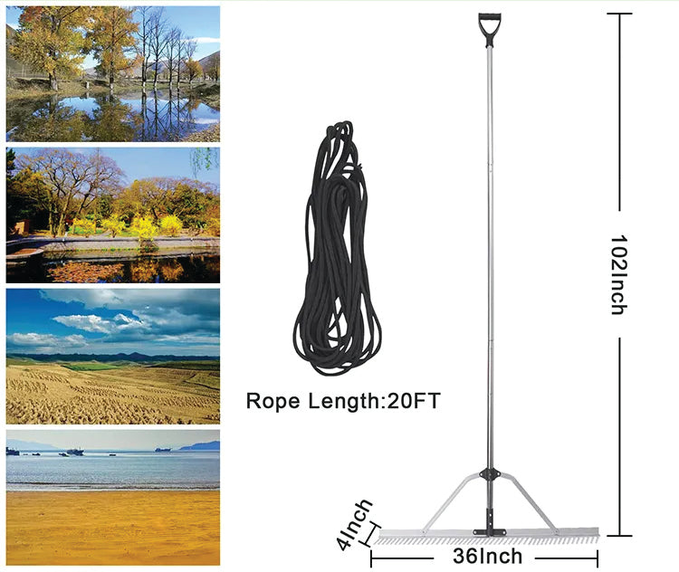 Collasible Weed Rake