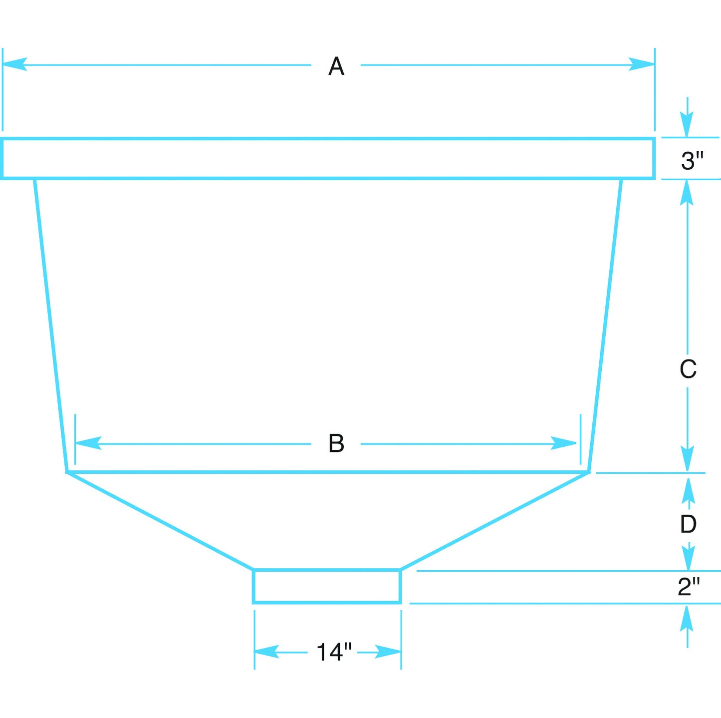 Conical Bottom Nestable Tanks