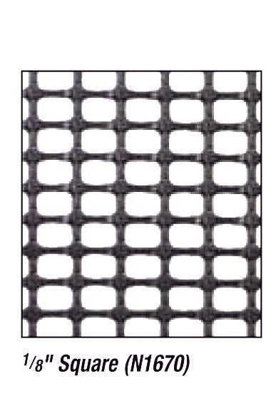 Plastic Mesh Screening 1/4 mesh size, 49 W x 50' L, Square