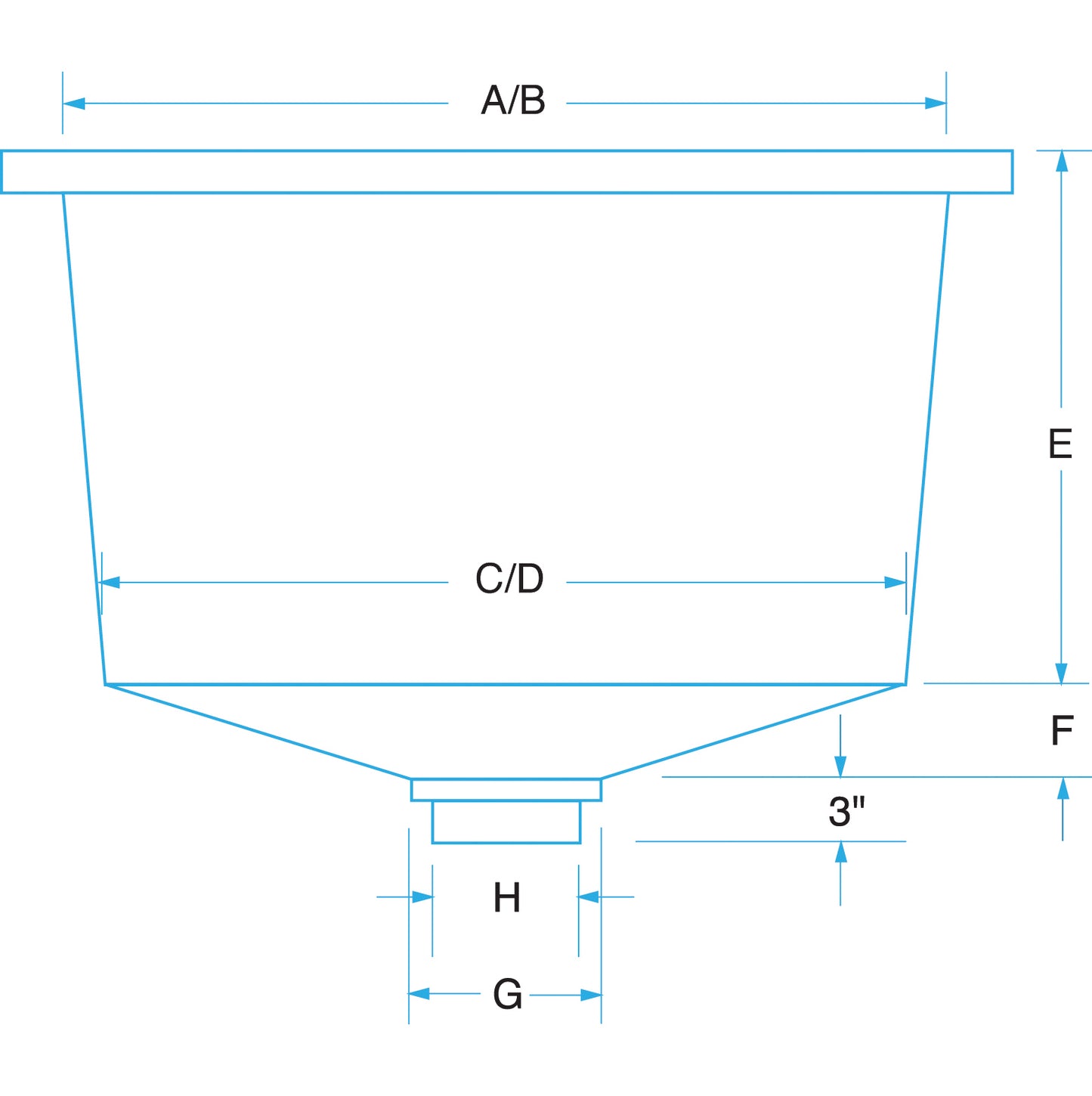 Semi-Square Poly Tanks