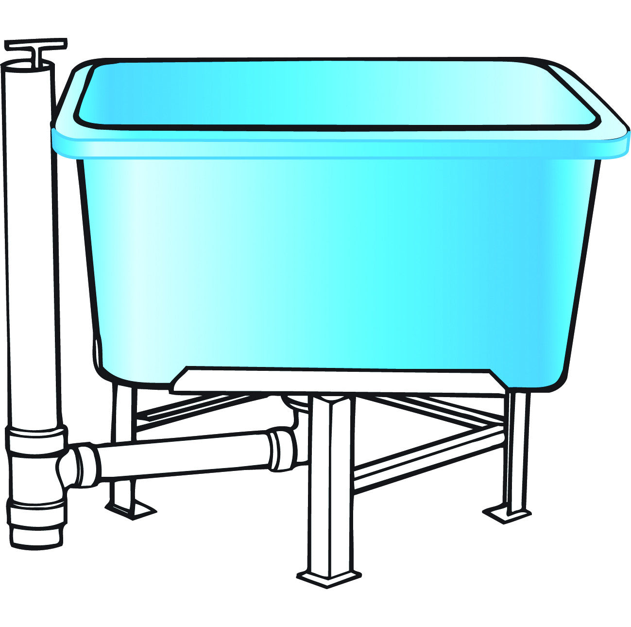 Semi-Square Poly Tanks