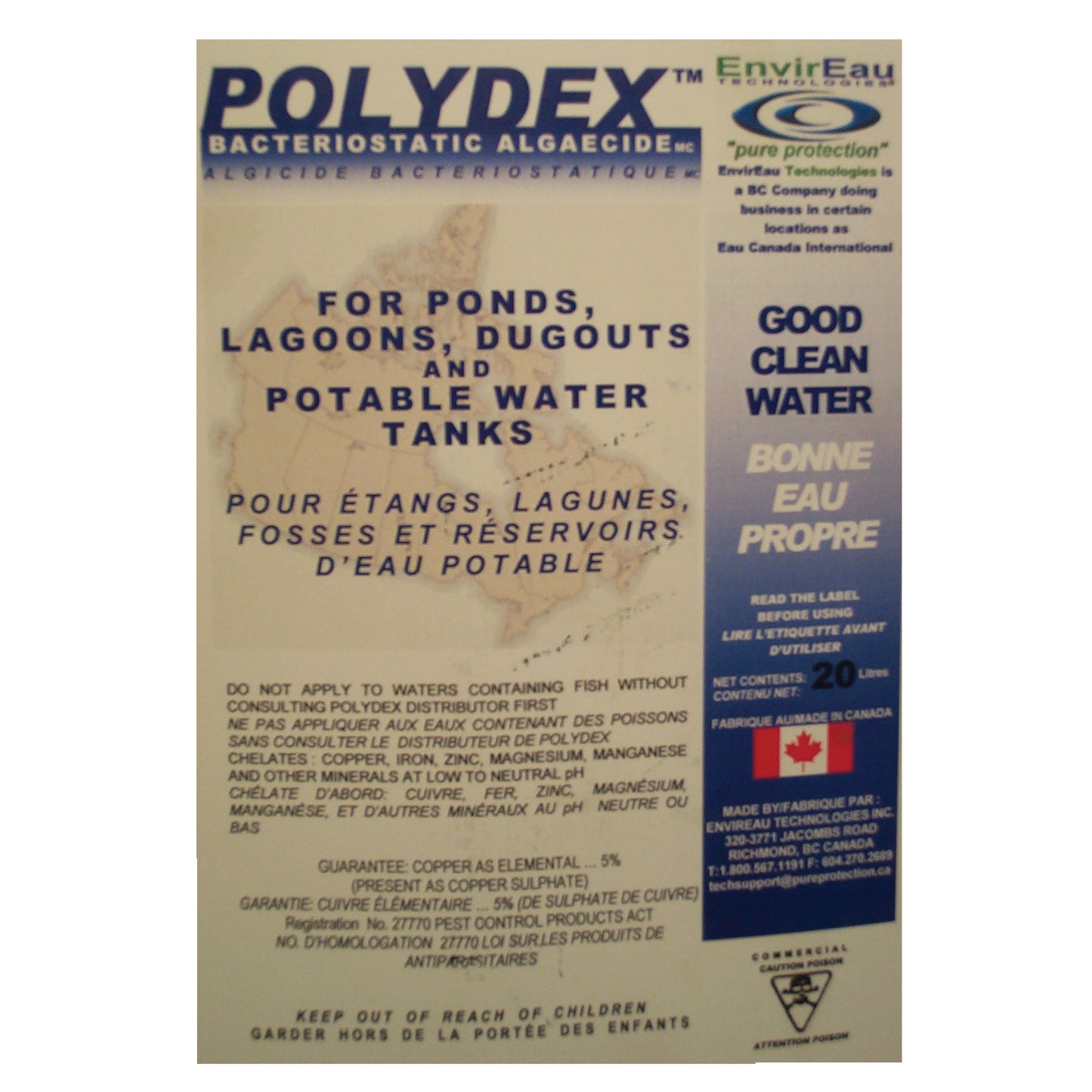 PondBrite/PolyPro and PolyDex - IN STOCK, CALL TO ORDER