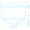 Conical Bottom Nestable Tanks